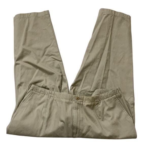 Lands End Khaki Pants Womens 20 Flat Front Casual Preppy Officewear Chino NWT - Picture 7 of 10